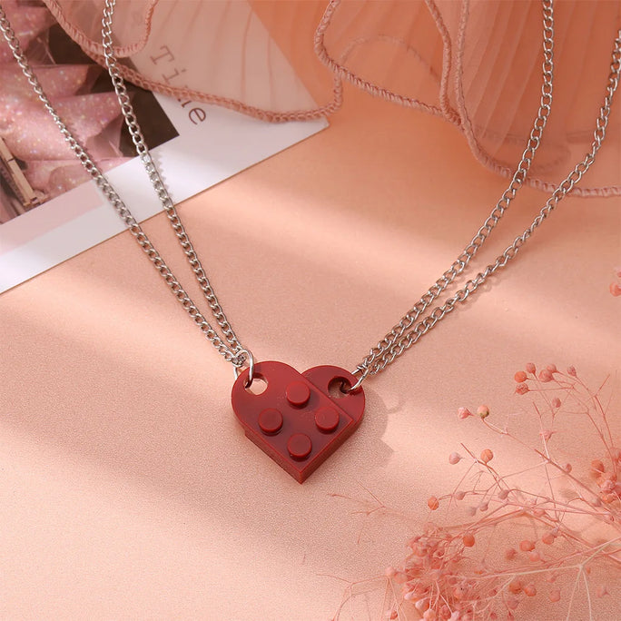 Heart Necklace -LEGO / BBF / Valentine's Day