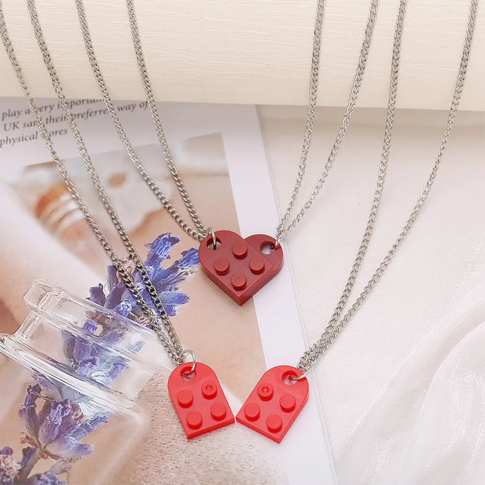 Heart Necklace -LEGO / BBF / Valentine's Day