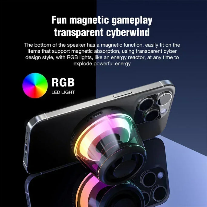 Mini Magnetic Bluetooth Speaker RGB