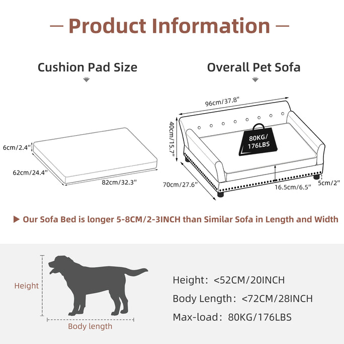 Elevated Dog Bed Sofa