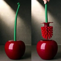 Red Toilet Brush Lovely Cherry Shape