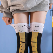 Funny Cute Personality Thin Legs Strange Chicken Feet Long Tube Socks