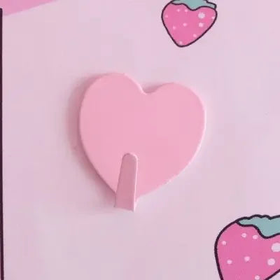 Pink Wood Storage Rack + heart hanger (optional)