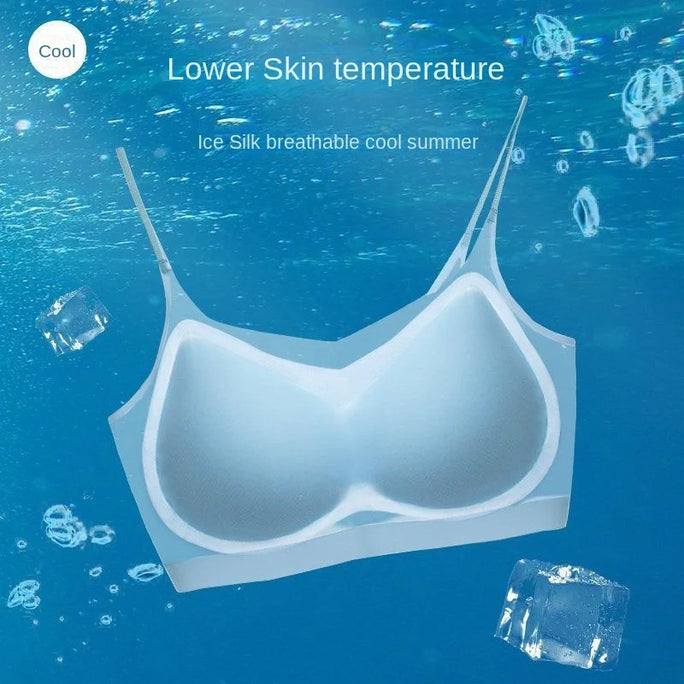 Ultra-Thin Breathable Ice Silk Top Bra Women's Seamless