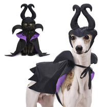 Halloween  Costume Black Purple Pet Maleficent Costume for Cats Dogs