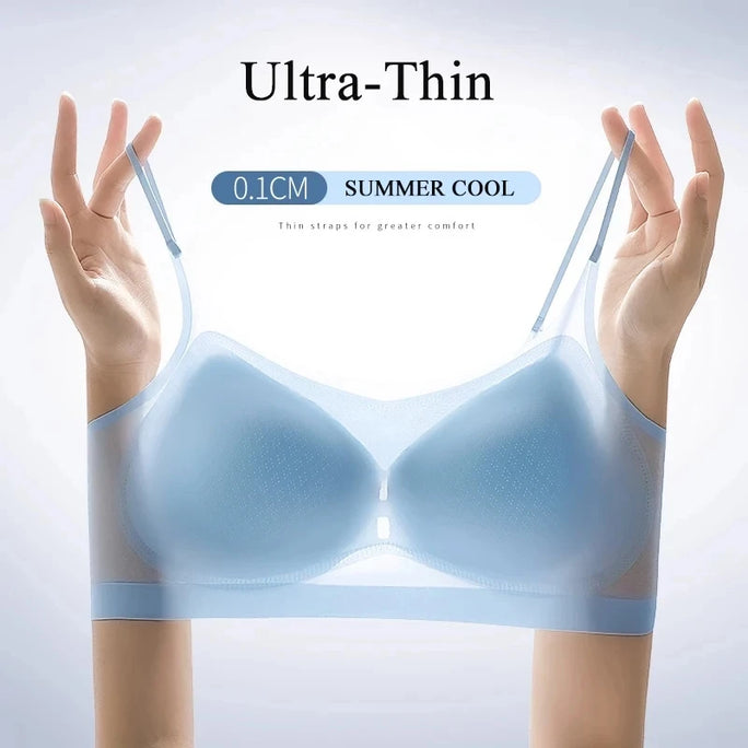 Ultra-Thin Breathable Ice Silk Top Bra Women's Seamless