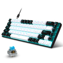 Mechanical Keyboard Ergonomics RGB Backlit LED Hot Swappable Blue Switch Gaming Keyboard for PC