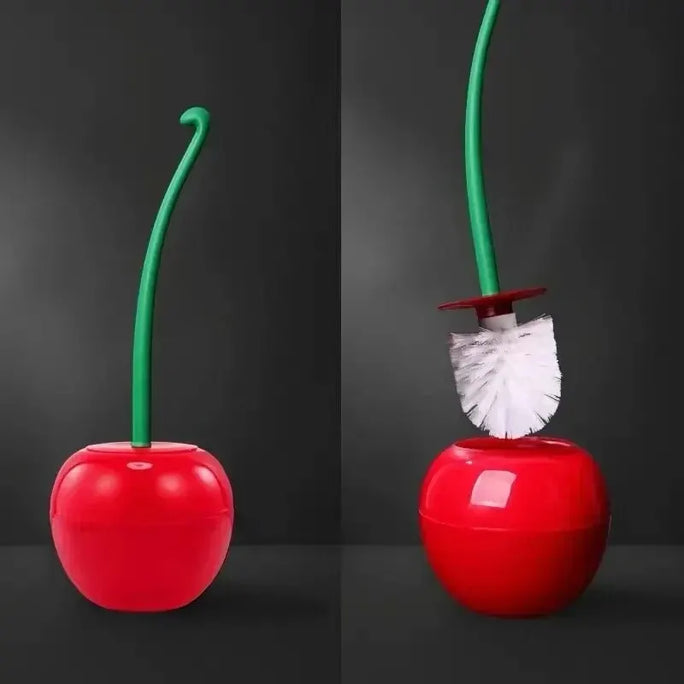 Red Toilet Brush Lovely Cherry Shape